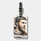 Saint Anthony van Padua Bagagelabel (Voorkant verticaal)