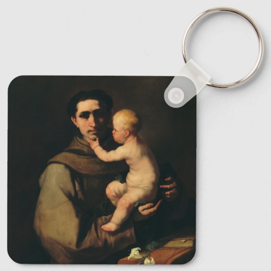 Saint Anthony van Padua door Luca Giordano Sleutelhanger (Achterkant)