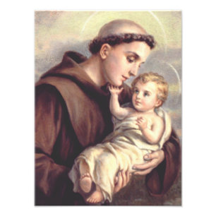 Saint Anthony van Padua Foto Afdruk