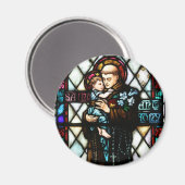 Saint Anthony van Padua Holding a Child Magneet (Voorkant / Achterkant)
