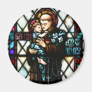 Saint Anthony van Padua Holding a Child Magneet