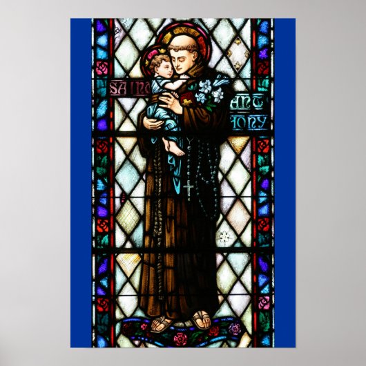 Saint Anthony van Padua Holding a Child Poster (Voorkant)