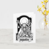 Saint Augustin de Carte pour notes hippo (Fleur jaune)