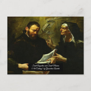 Saint Augustine en Saint Monica Briefkaart