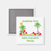 Saint Augustine, Floirida koelkast magnet Magneet (Voorkant / Achterkant)