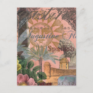 saint - augustine florida trekt antiek kunst briefkaart