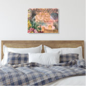 saint - augustine florida trekt antiek kunst canvas afdruk (Insitu (Slaapkamer))