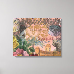 saint - augustine florida trekt antiek kunst canvas afdruk