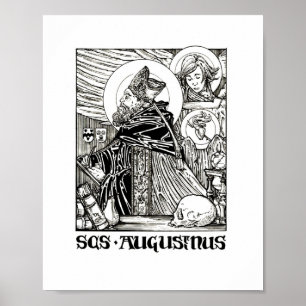 Saint Augustine van Hippo Poster
