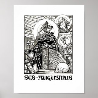 Saint Augustine van Hippo Poster