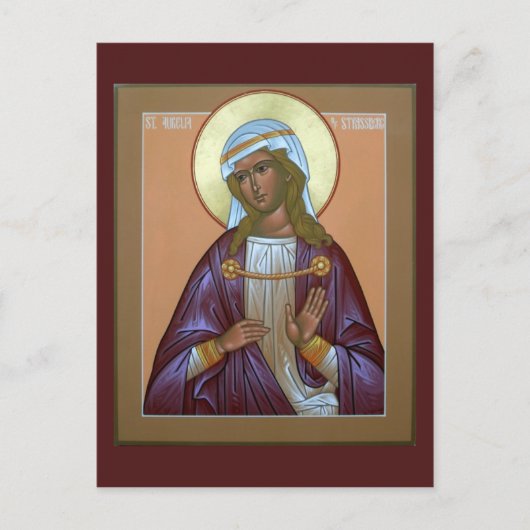 Saint Aurelia Prayer-kaart Briefkaart (Voorkant)