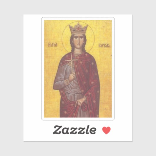 Saint Barbara Icon Sticker (Vel)