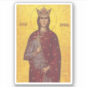 Saint Barbara Icon Sticker (Voorkant)