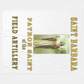 SAINT BARBRA FLEECE DEKEN (Voorkant (Horizontaal))