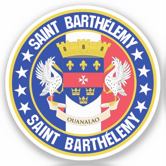 Saint Barthélemy Sticker (Voorkant)