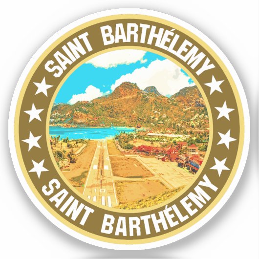 Saint Barthélemy Sticker (Voorkant)