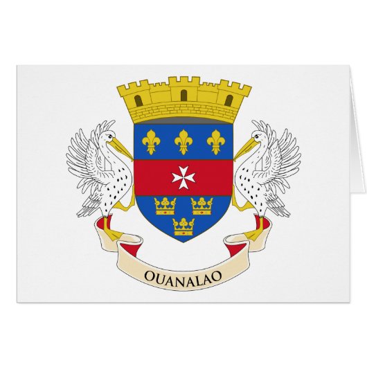 Saint Barthélemy-vlag (Voorkant Horizontaal)