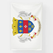 Saint Barthélemy-vlag Spandoek (Verticaal)