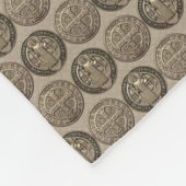Saint Benedict Catholic Baby Blanket Fleece Deken (Hoek)