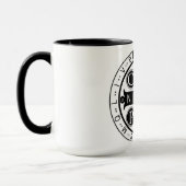 Saint Benedict Medal 15 ounce Mok (Links)