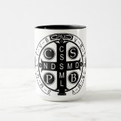 Saint Benedict Medal 15 ounce Mok (Midden)