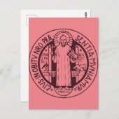 Saint Benedict Medal Briefkaart (Voorkant / Achterkant)