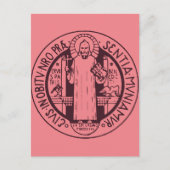 Saint Benedict Medal Briefkaart (Voorkant)