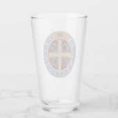 Saint Benedict Medal Glas (Achterkant)
