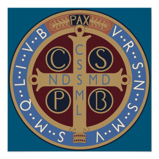 Saint Benedict Medal Perfect Poster (Voorkant)