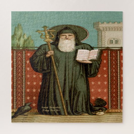 Saint Benedict of Nursia Legpuzzel (Verticaal)