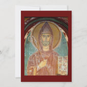 Saint Benoît de Nursia icône carte de prière (Devant)