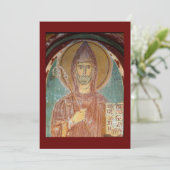 Saint Benoît de Nursia icône carte de prière (Debout devant)