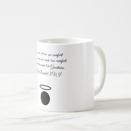 Saint Benoît XVI Citation Mug (Devant droit)