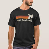 Saint Berdoodle Retro Moeder Dog T-shirt (Voorkant)