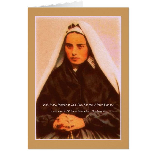 Saint Bernadette De Lourdes (Devant)