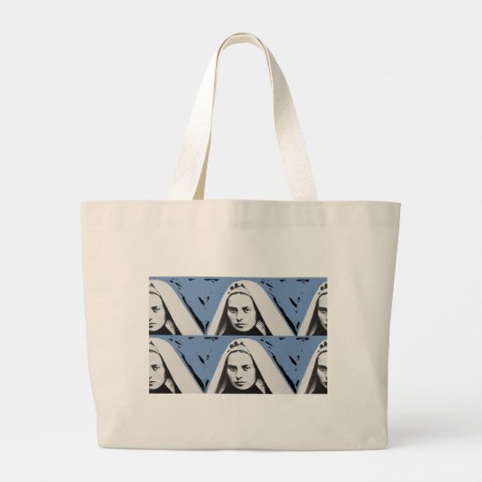 SAINT BERNADETTE SOUBIROUS GROTE TOTE BAG (Achterkant)