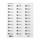 SAINT BERNARD Afbeelding op het terugkeeradres Etiket (Full Sheet)