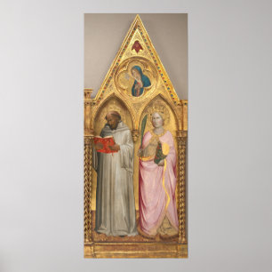 Saint Bernard - Agnolo Gaddi Affiche d'art fine