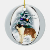 Saint Bernard Arbre de Noël Ornements (Dos)