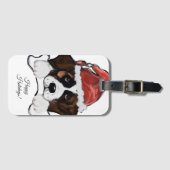 Saint Bernard  Bagagelabel (Voorkant (horizontaal))