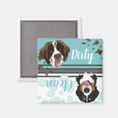 Saint Bernard Bernese Dirty/Clean Dishwasher Magneet (Voorkant / Achterkant)