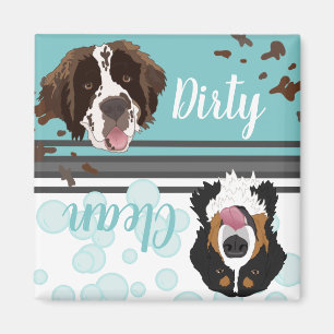 Saint Bernard Bernese Dirty/Clean Dishwasher Magneet