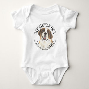 Saint Bernard Big Sister Romper