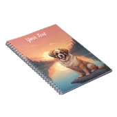 Saint Bernard bij het meer Notitieboek (Rechterzijde)