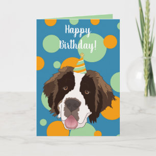  Saint Bernard Birthday Kaart