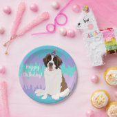 Saint Bernard Birthday Paper Bord (Feest)