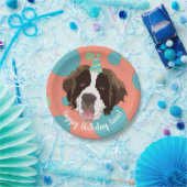 Saint Bernard Birthday Papieren Bordje (Feest)