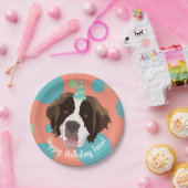 Saint Bernard Birthday Papieren Bordje (Feest)