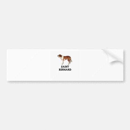 Saint Bernard Bumpersticker (Voorkant)