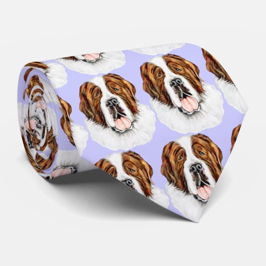 Saint Bernard Bust Stropdas (Opgerold)